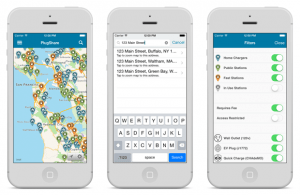 استفاده از اپلیکیشن پلاگ شیر ، ایستگاه شارژ ، پلاگ شیر ، درگاه شارژ ، خودروی برقی ، اتصال شبکه داخلی